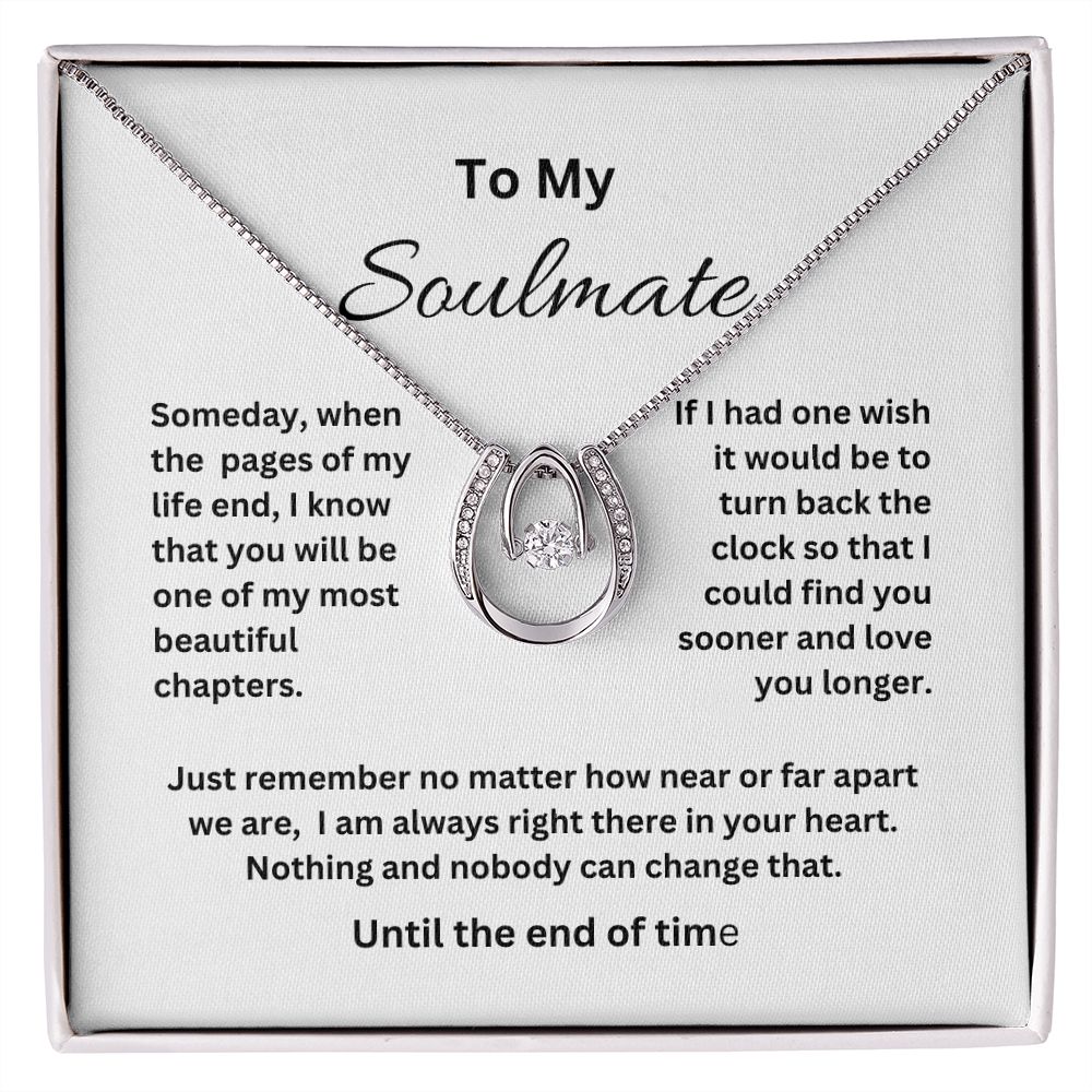 Lucky Horseshoe  Soulmate   In Love Necklace