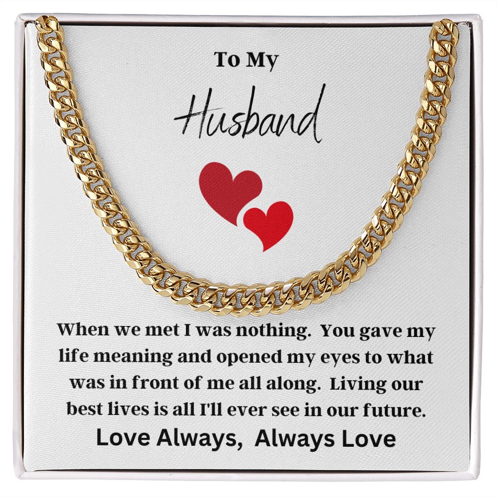 Cuban Link Chain (Stainless Steel) Husband